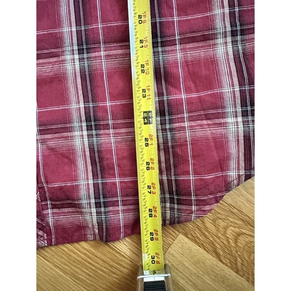 Vtg Wrangler Shirt Western Pearl Snap Sz L Plaid Sawtooth Cowboy Rodeo R…​ - Picture 4 of 6